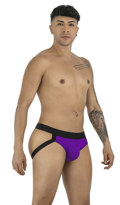 CandyMan 99925 Men's Underwear Supportive Strappy Jockstrap Color Orchid
