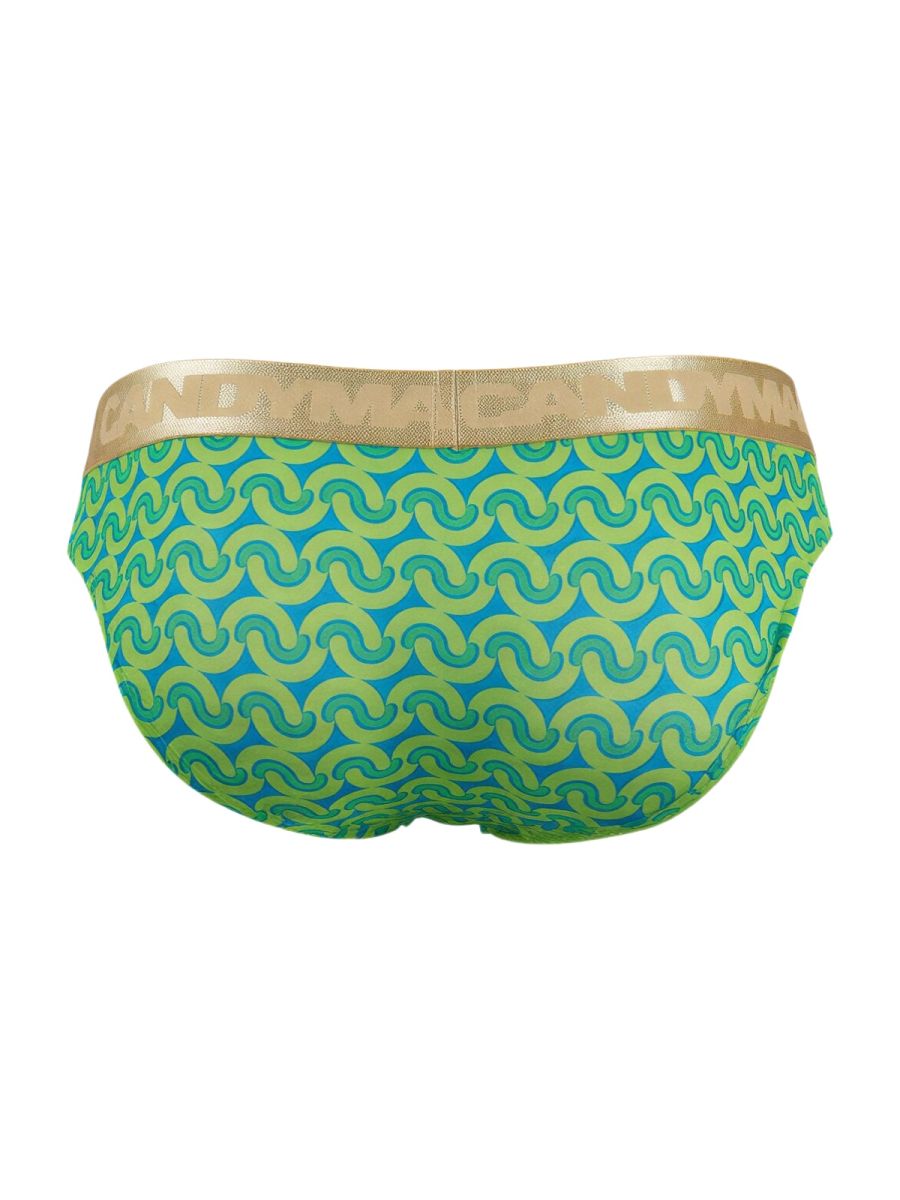 CandyMan 99926 Men's Underwear Printed Briefs Color Printed Green