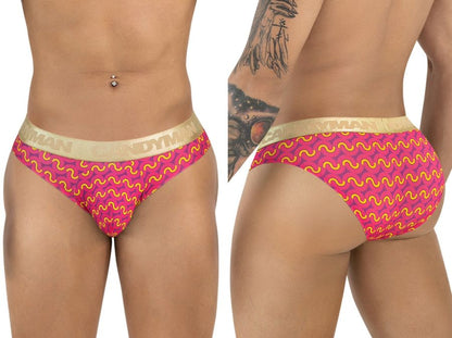 CandyMan 99926 Men's Underwear Printed Briefs Color Printed Pink