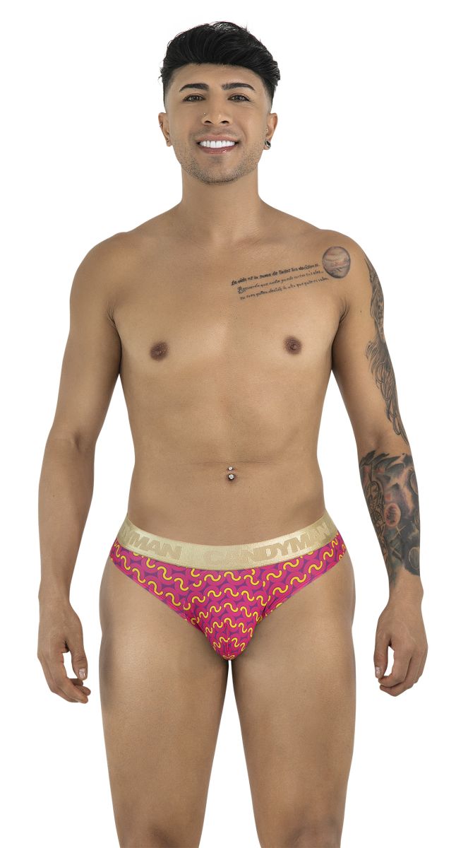 CandyMan 99926 Briefs Color Printed Pink
