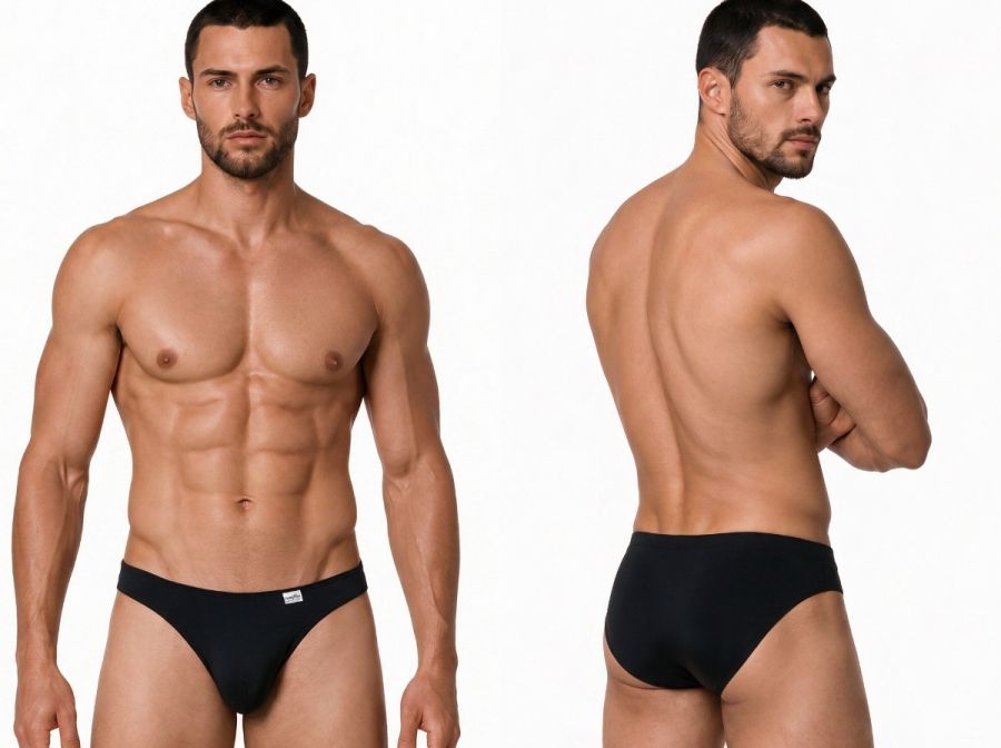 CandyMan Men's Underwear 99928 Bikini Color Black