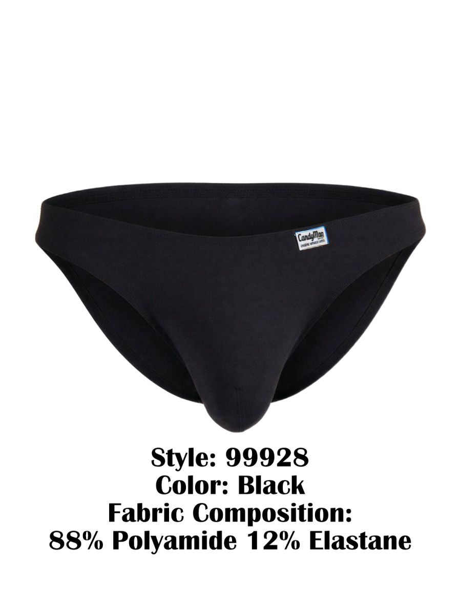 CandyMan Men's Underwear 99928 Bikini Color Black