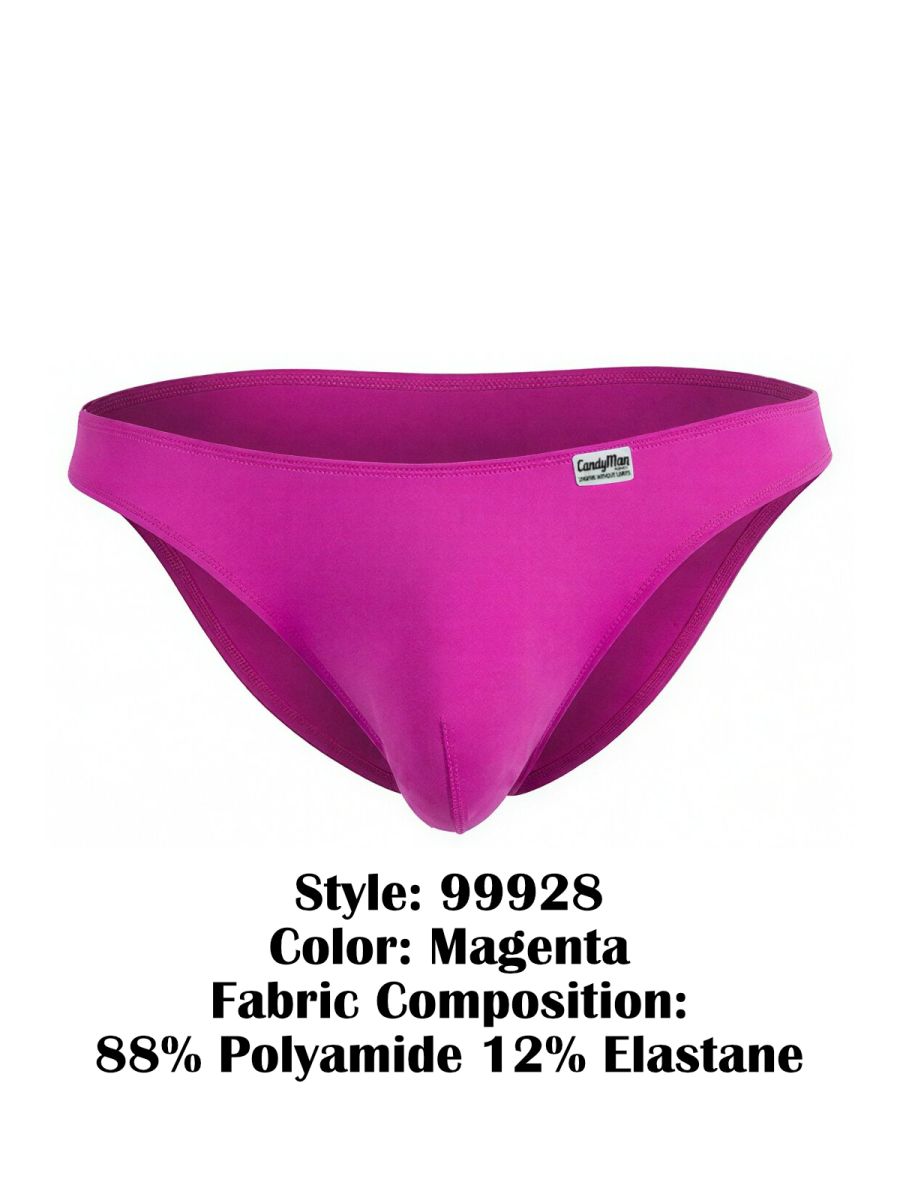 CandyMan Men's Underwear 99928 Bikini Color Magenta