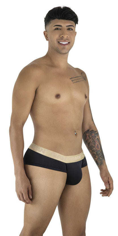 CandyMan 99932 Men's Underwear Sleek Contour Briefs Color Black-Gold