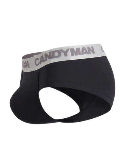 CandyMan 99932 Briefs Color Black-Silver
