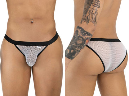 CandyMan Men's Underwear 99933 Bikini Color White Mesh