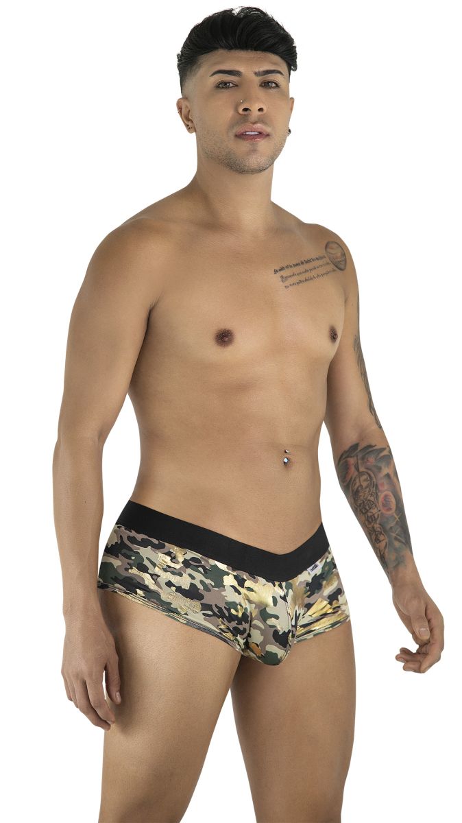 CandyMan 99937 Men's Underwear Supportive Contour Pouch Low Rise Trunks Color Camo
