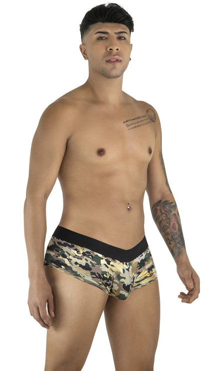 CandyMan 99937 Men's Underwear Supportive Contour Pouch Low Rise Trunks Color Camo