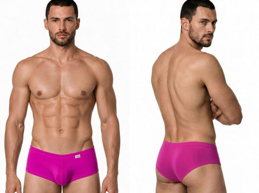 CandyMan Men's Underwear 99943 Trunks Color Magenta