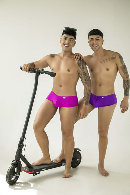 CandyMan Men's Underwear 99943 Trunks Color Magenta