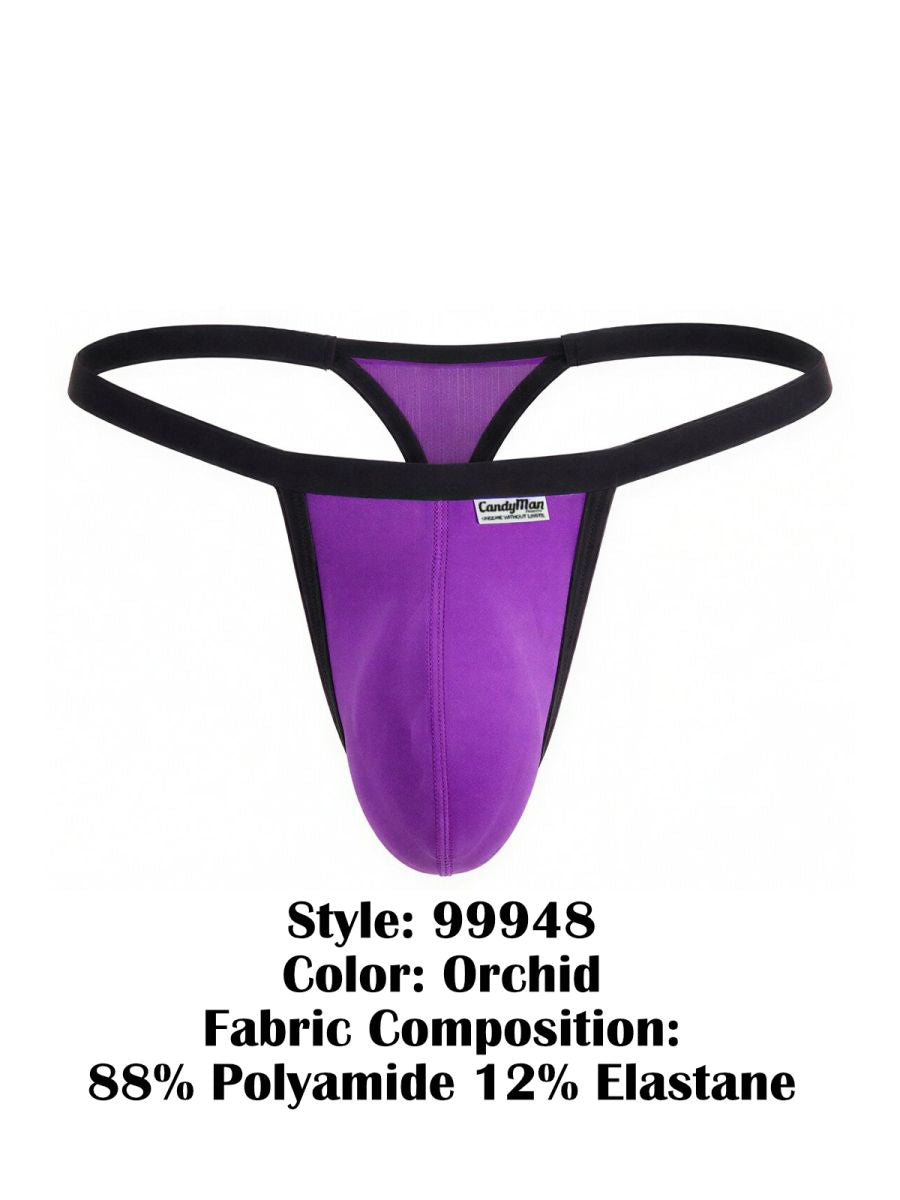 CandyMan Men's Underwear 99948 Thongs Color Orchid