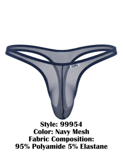 CandyMan 99954 Thongs Color Navy Mesh