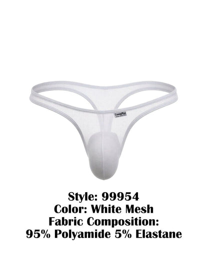 CandyMan 99954 Thongs Color White Mesh
