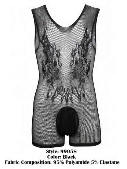CandyMan 99958 Bodysuit Color Black