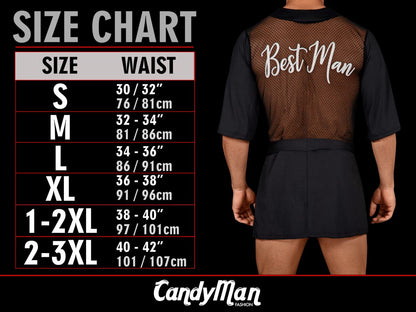 CandyMan Men's Underwear 99596 Mesh-Lace Thongs Color Leopard Print