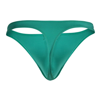 Clever Moda Men's Underwear 100007 3PK Autralian Latin Thongs Color Green-Pink-Blue