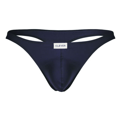 Clever Moda Men's Underwear 100007 3PK Autralian Latin Thongs Color Green-Pink-Blue