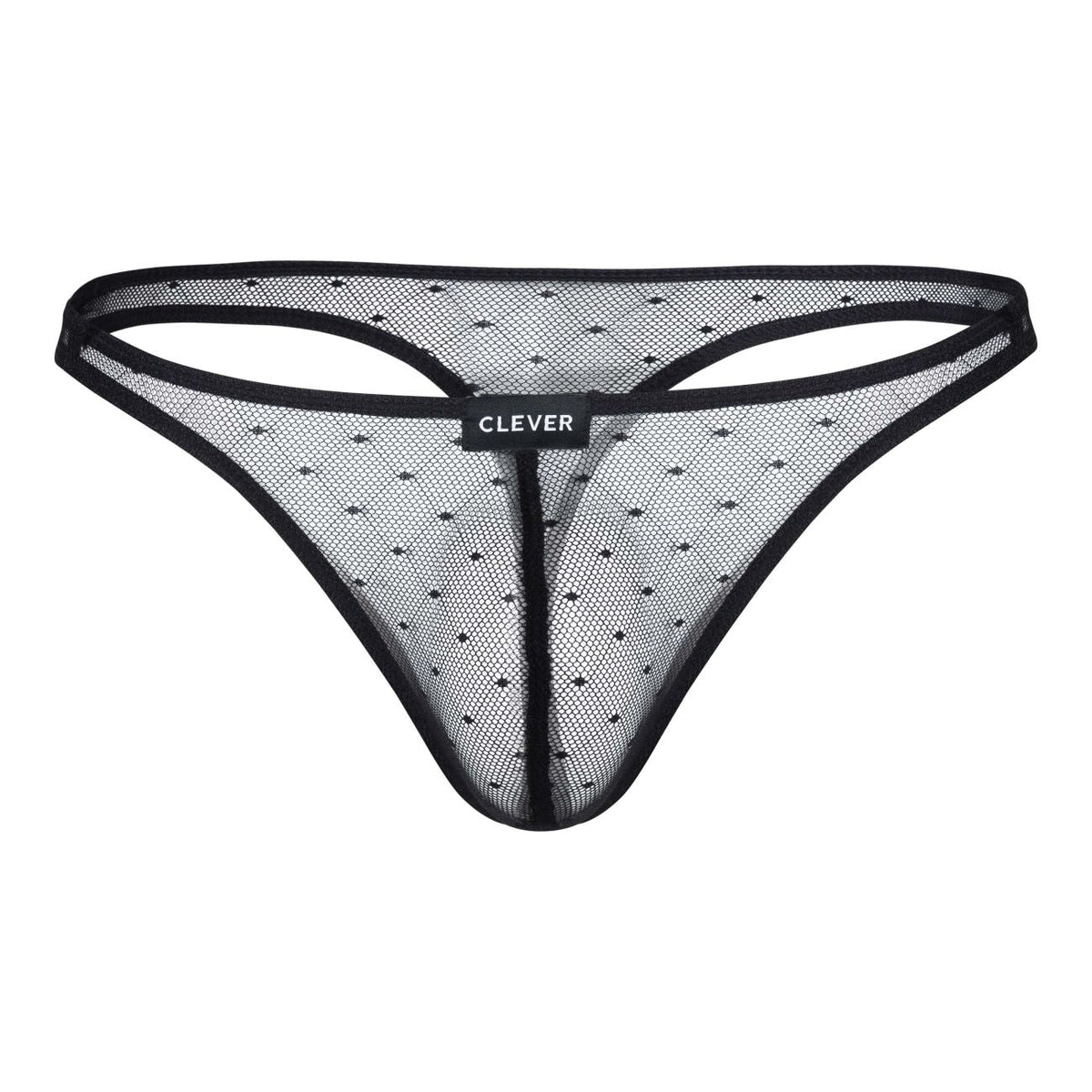 Clever Moda Men's Underwear 100008 3PK Autralian Latin Thongs Color Black-Orange-Black