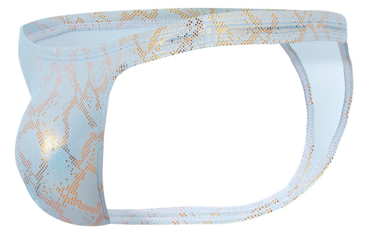 Clever Moda Men's Underwear 2063 Diamond Thongs Color Blue