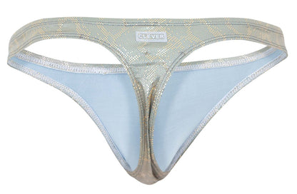Clever Moda Men's Underwear 2063 Diamond Thongs Color Gold