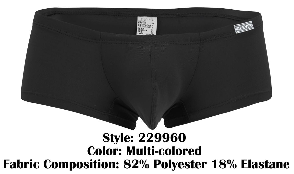 Clever 229960 3PK Australian Latin Trunks Color Multi-colored