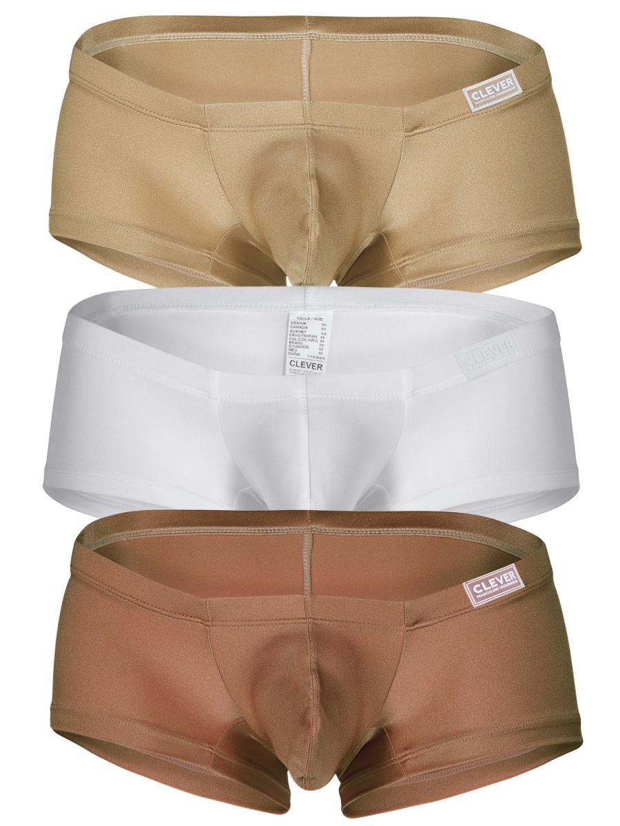 Clever Moda Men's Underwear 26069 3PK Australian Latin Trunks Color Multi-colored