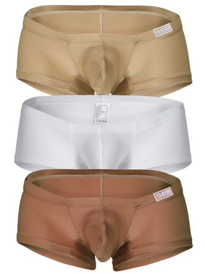 Clever Moda Men's Underwear 26069 3PK Australian Latin Trunks Color Multi-colored