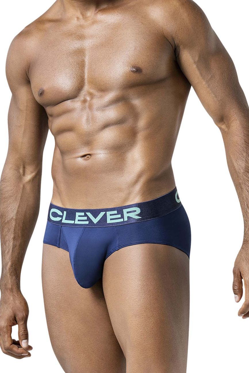 Clever Moda Men's Underwear 519968 3PK Australian Latin Briefs Color Beige-Blue-Green