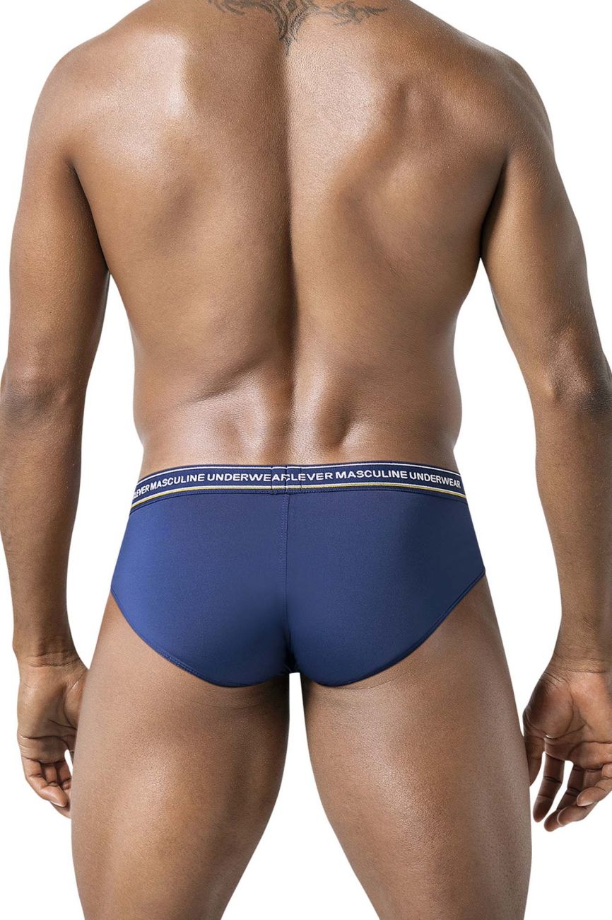 Clever Moda Men's Underwear 519969 3PK Australian Latin Briefs Color Blue-Petrol-Green