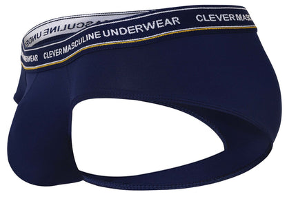 Clever Moda Men's Underwear 519969 3PK Australian Latin Briefs Color Blue-Petrol-Green