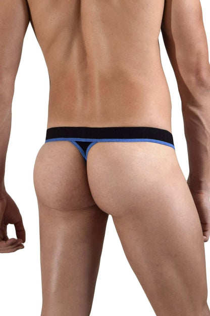 Doreanse Men's Underwear 1012-BLK Borderline Thongs Color Black
