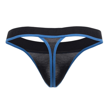 Doreanse Men's Underwear 1012-BLK Borderline Thongs Color Black