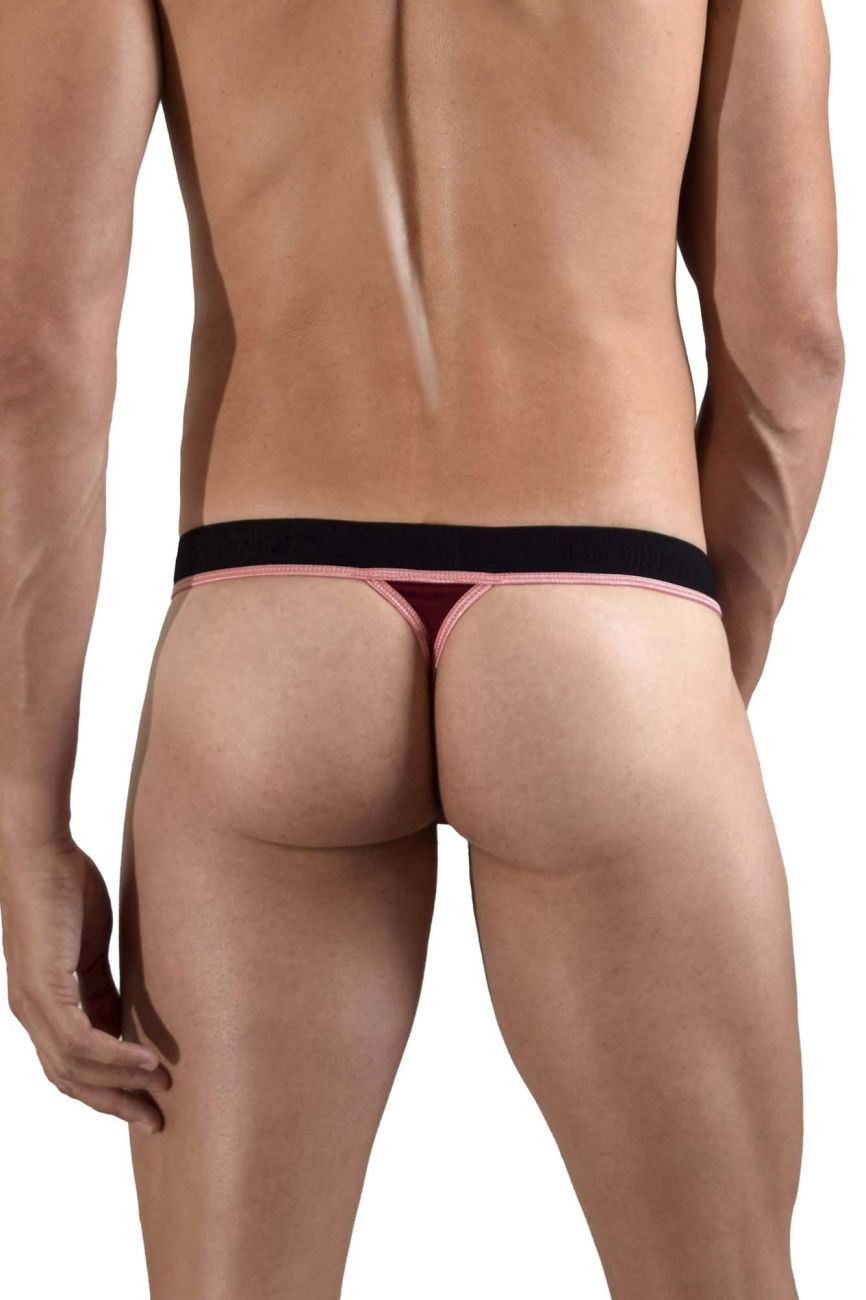 Doreanse Men's Underwear 1012-BRD Borderline Thongs Color Bordeaux