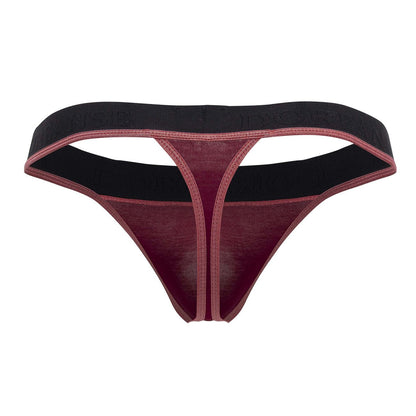 Doreanse Men's Underwear 1012-BRD Borderline Thongs Color Bordeaux