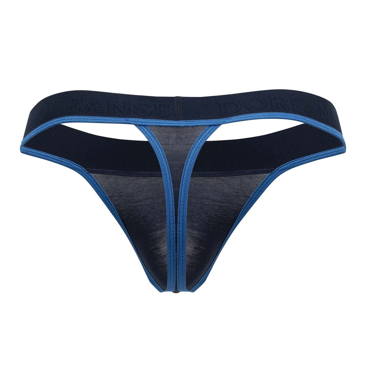 Doreanse Men's Underwear 1012-NVY Borderline Thongs Color Navy