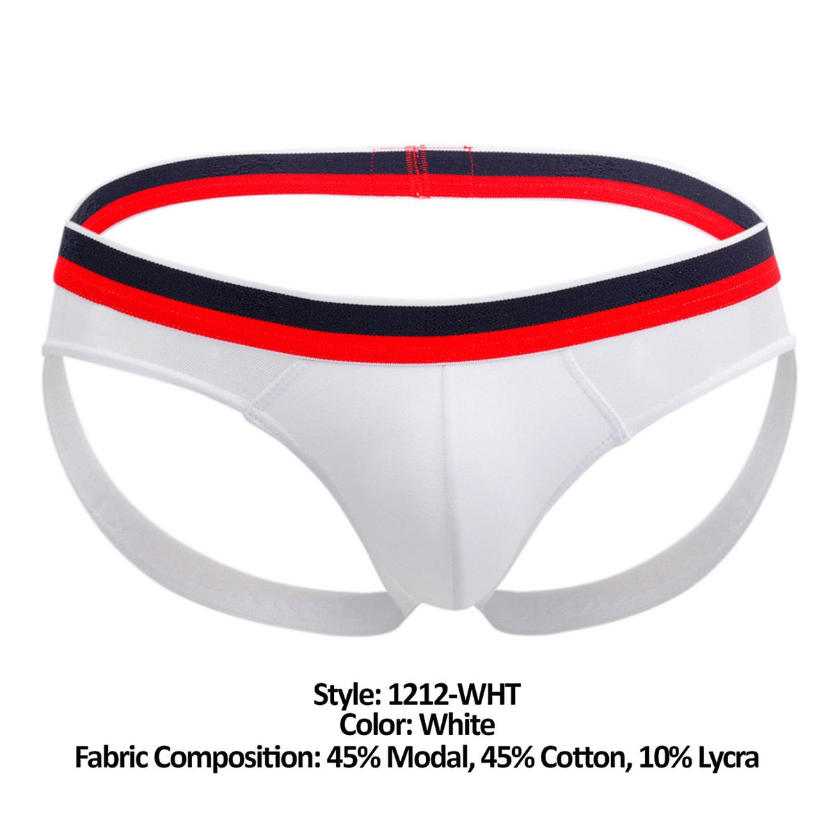 Doreanse Men's Underwear 1212-WHT Metro Jock Color White