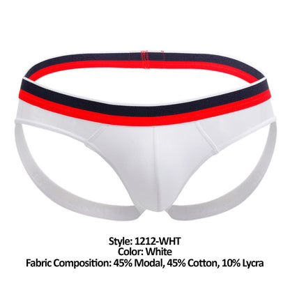 Doreanse Men's Underwear 1212-WHT Metro Jock Color White