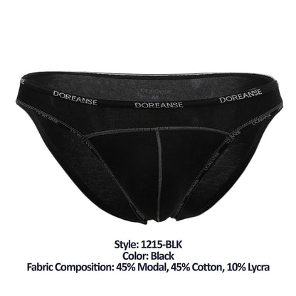 Doreanse Men's Underwear 1215-BLK Naked Bikini Color Black