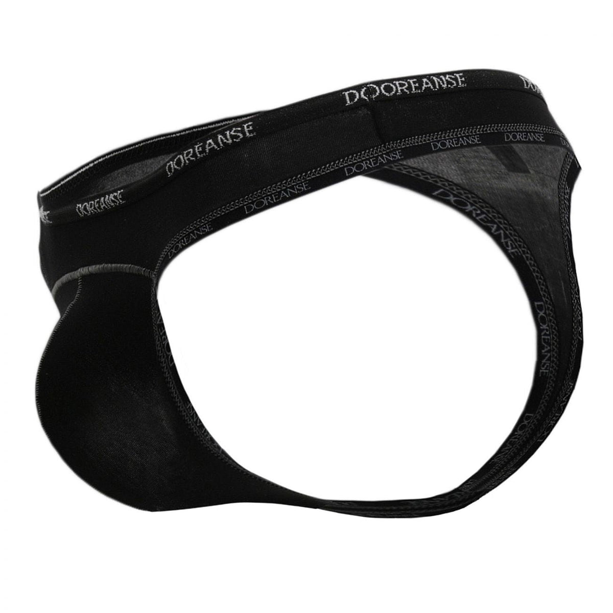 Doreanse Men's Underwear 1216-BLK Naked Thong Color Black