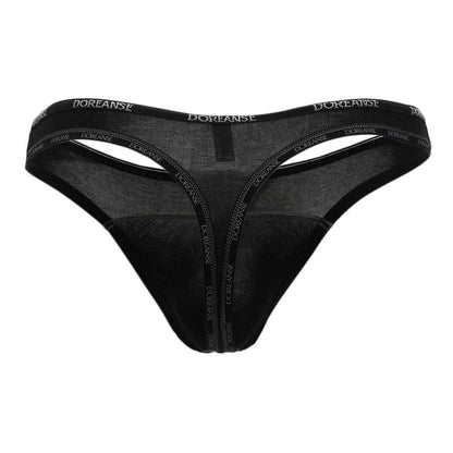 Doreanse Men's Underwear 1216-BLK Naked Thong Color Black