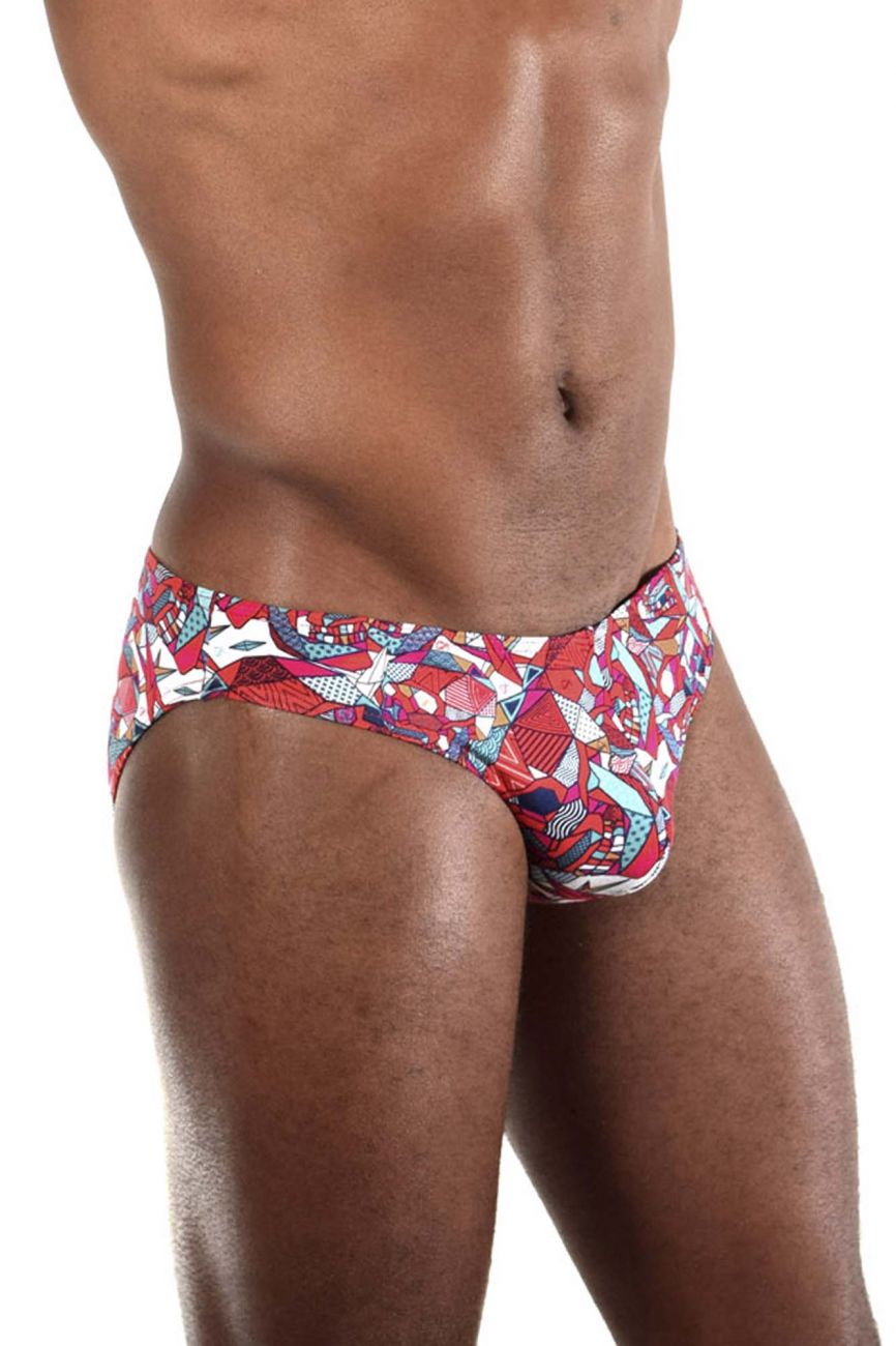 Doreanse Men's Underwear 1243-PRN Pop Art Bikini Color Printed