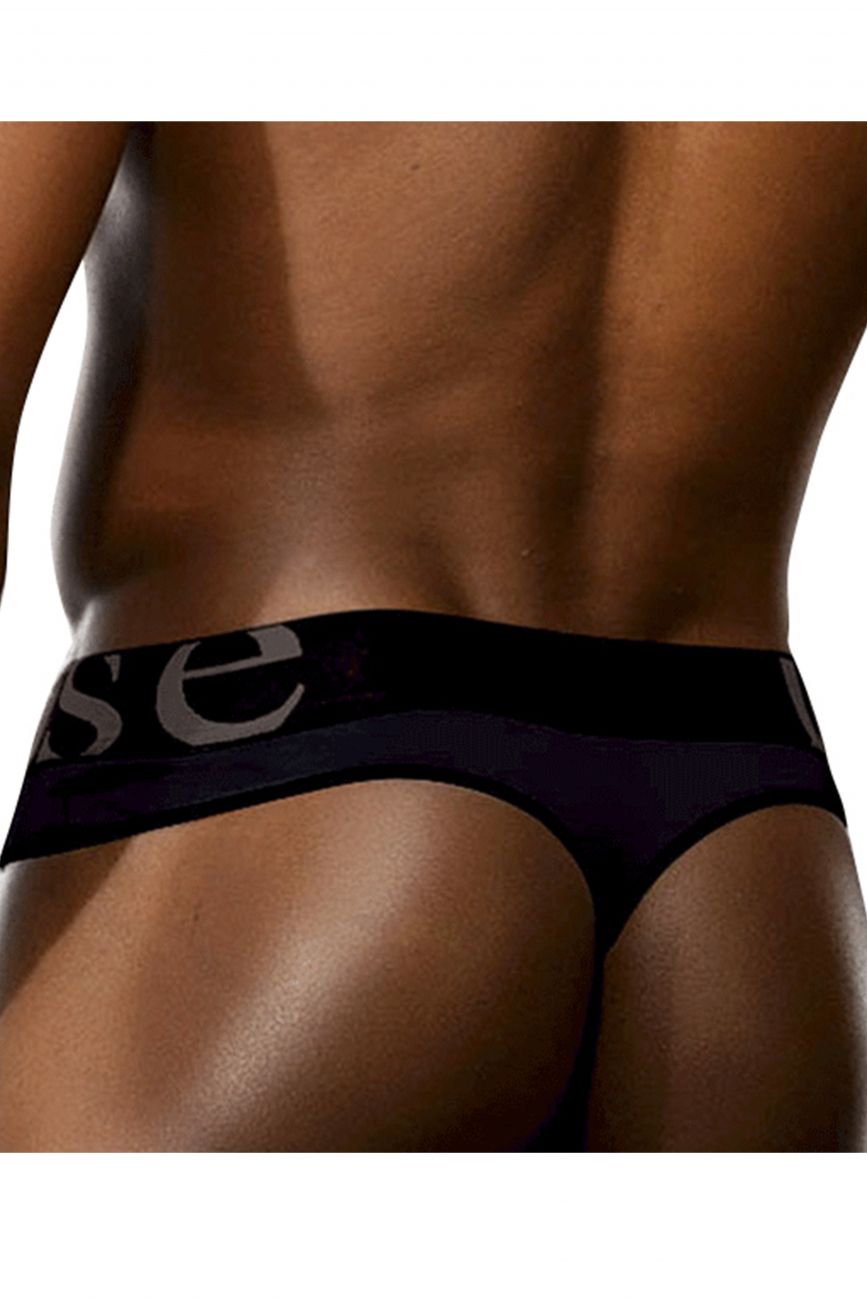 Doreanse Men's Underwear 1250-BLK Wide-band Thong Color Black