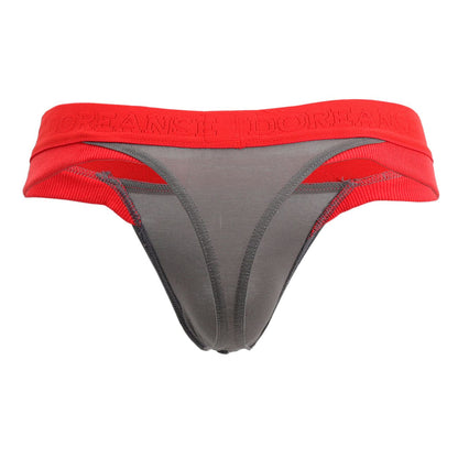 Doreanse Men's Underwear 1258-SMK Warrior Thong Color Smoke-Red