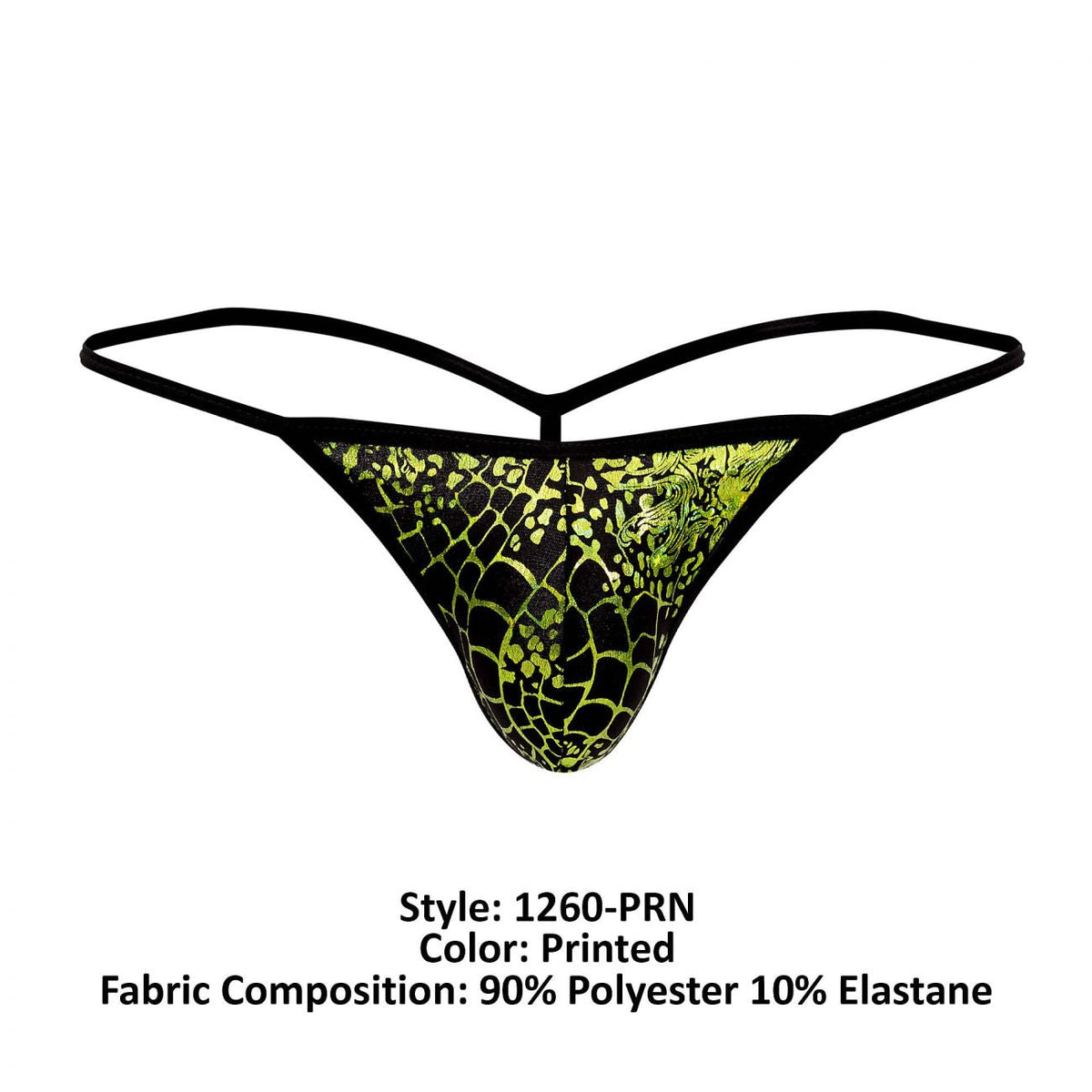 Doreanse Men's Underwear 1260-PRN Space Venom Thongs Color Printed