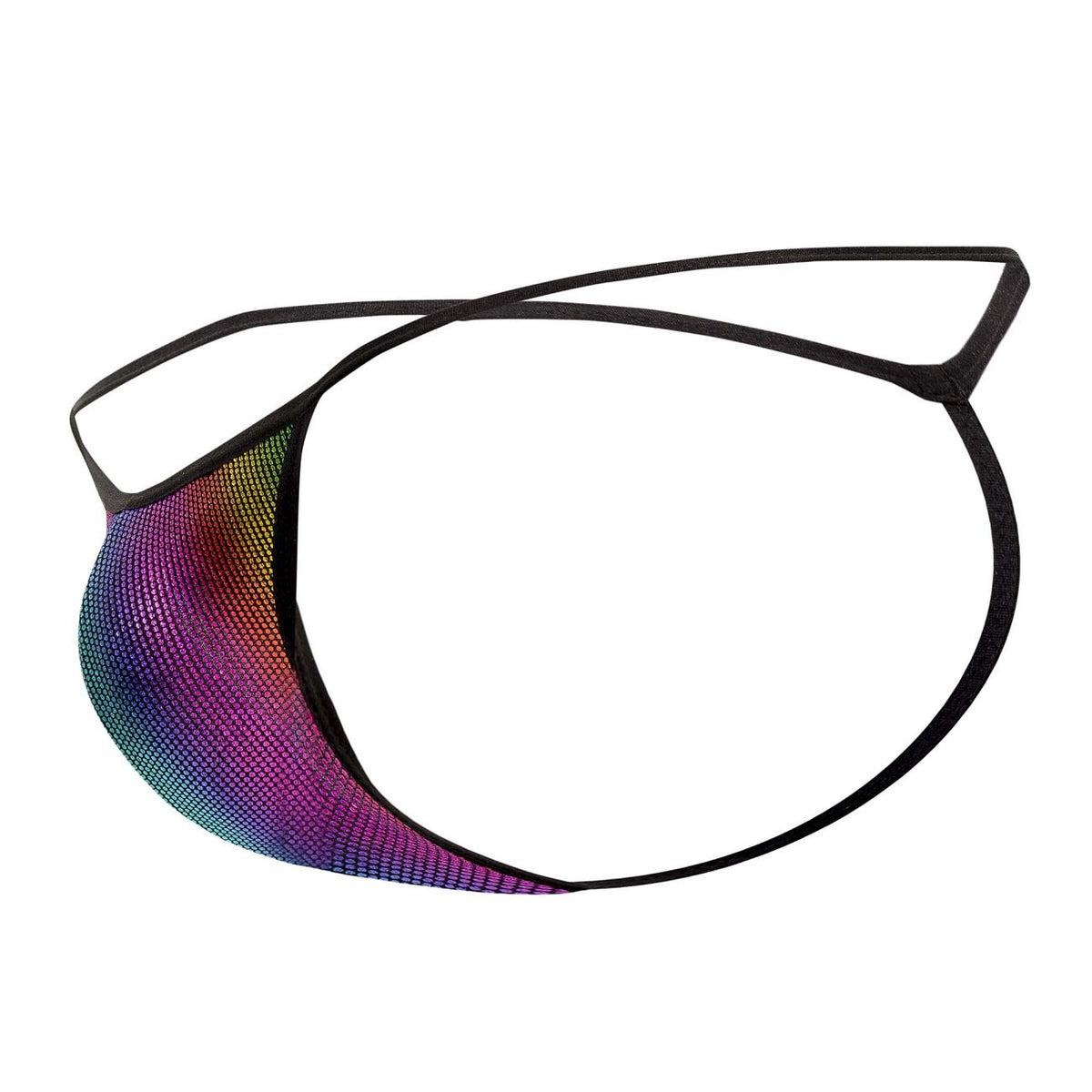 Doreanse Men's Underwear 1300-RBW Disco Thongs Color Rainbow