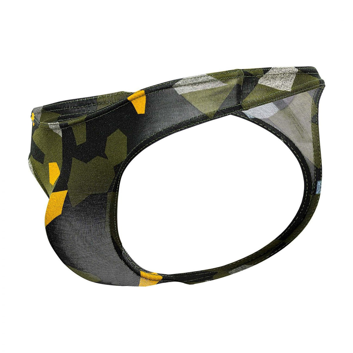 Doreanse Men's Underwear 1303-PRN Camosaic Thong Color Green