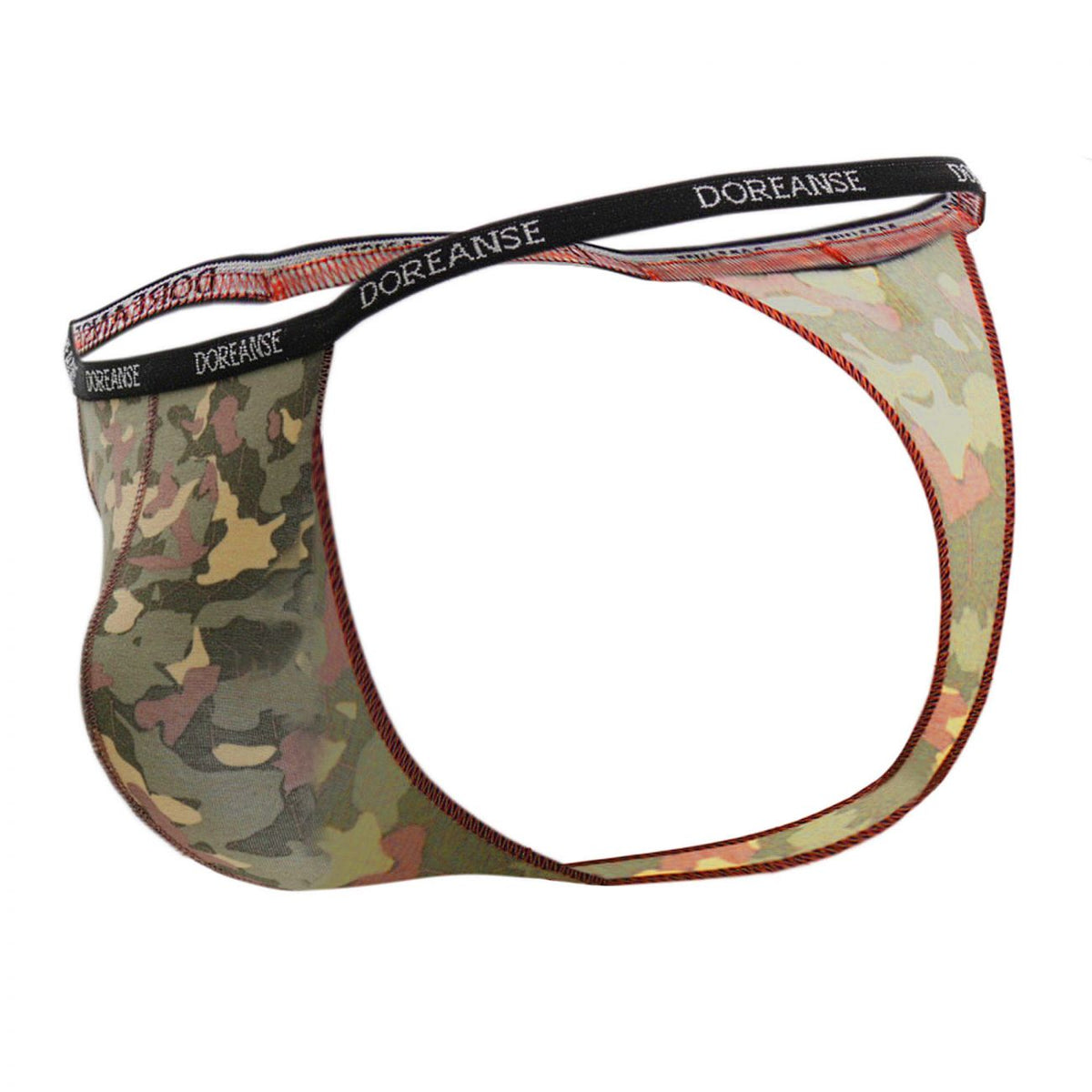 Doreanse Men's Underwear 1312-PRN Camouflage Thong Color Printed