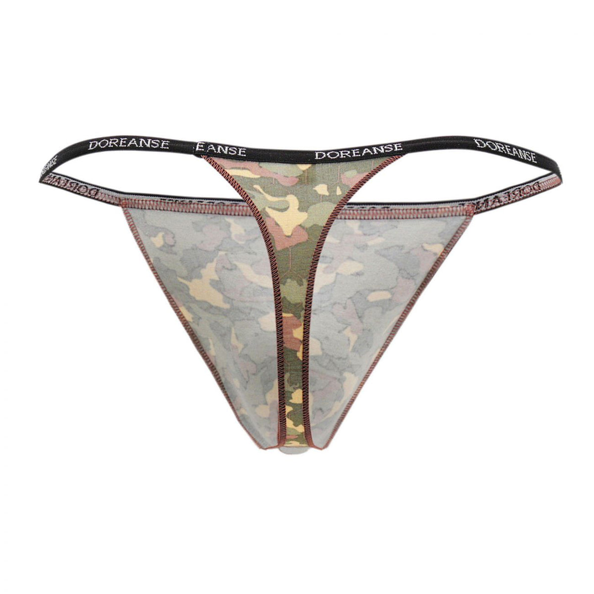 Doreanse Men's Underwear 1312-PRN Camouflage Thong Color Printed