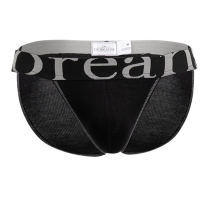 Doreanse Men's Underwear 1313-BLK Ribbed Micromodal Bikini Color Black
