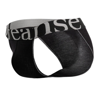 Doreanse Men's Underwear 1313-BLK Ribbed Micromodal Bikini Color Black